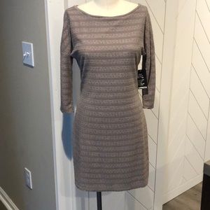 Express brown 3/4 sleeve dress